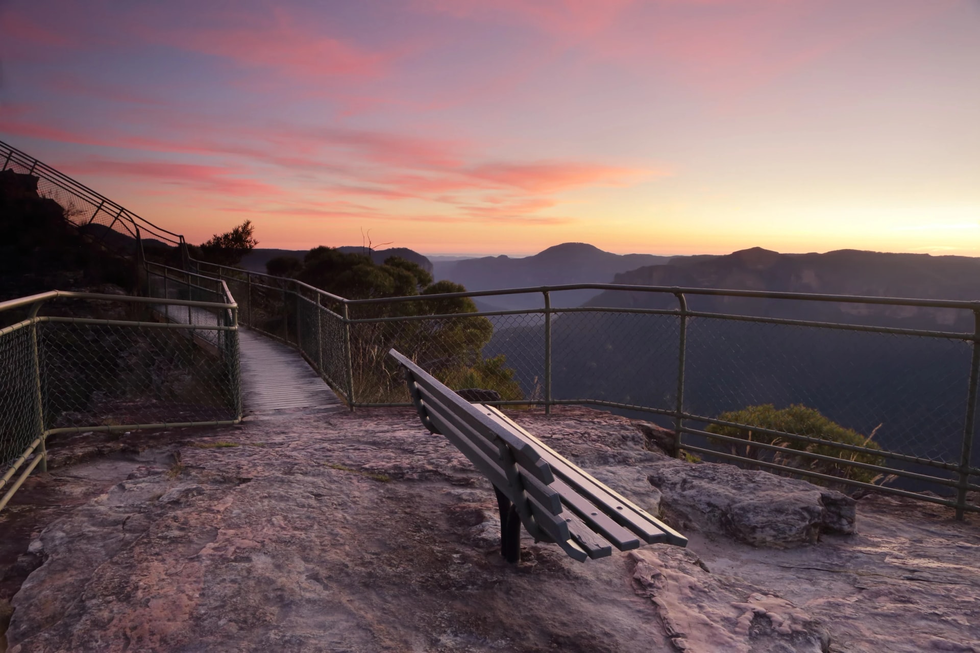 Sunset from Pulpit Rock