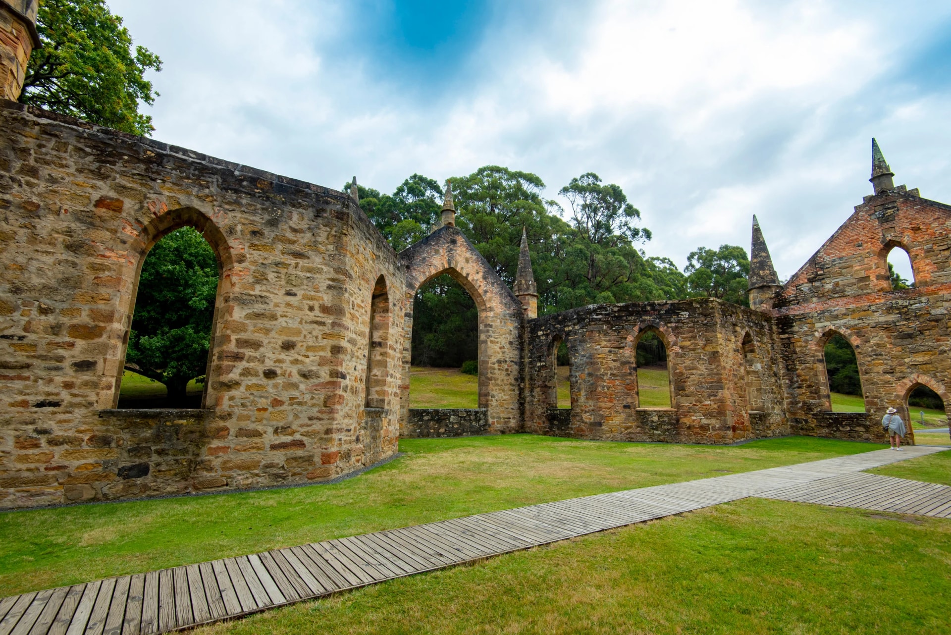 Church ruins at Port Arthur