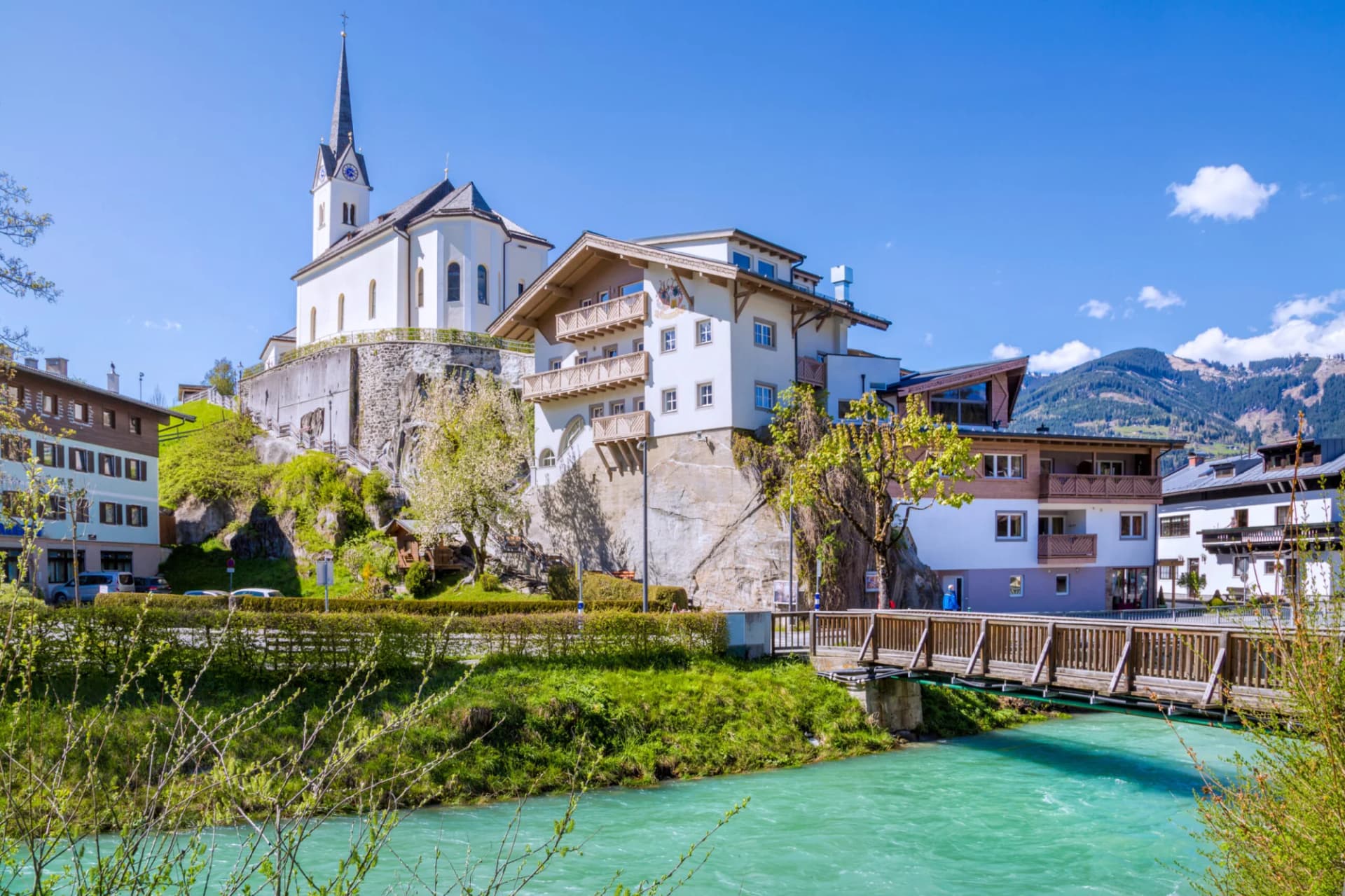 Village of Kaprun in summer, Salzburg, Austria