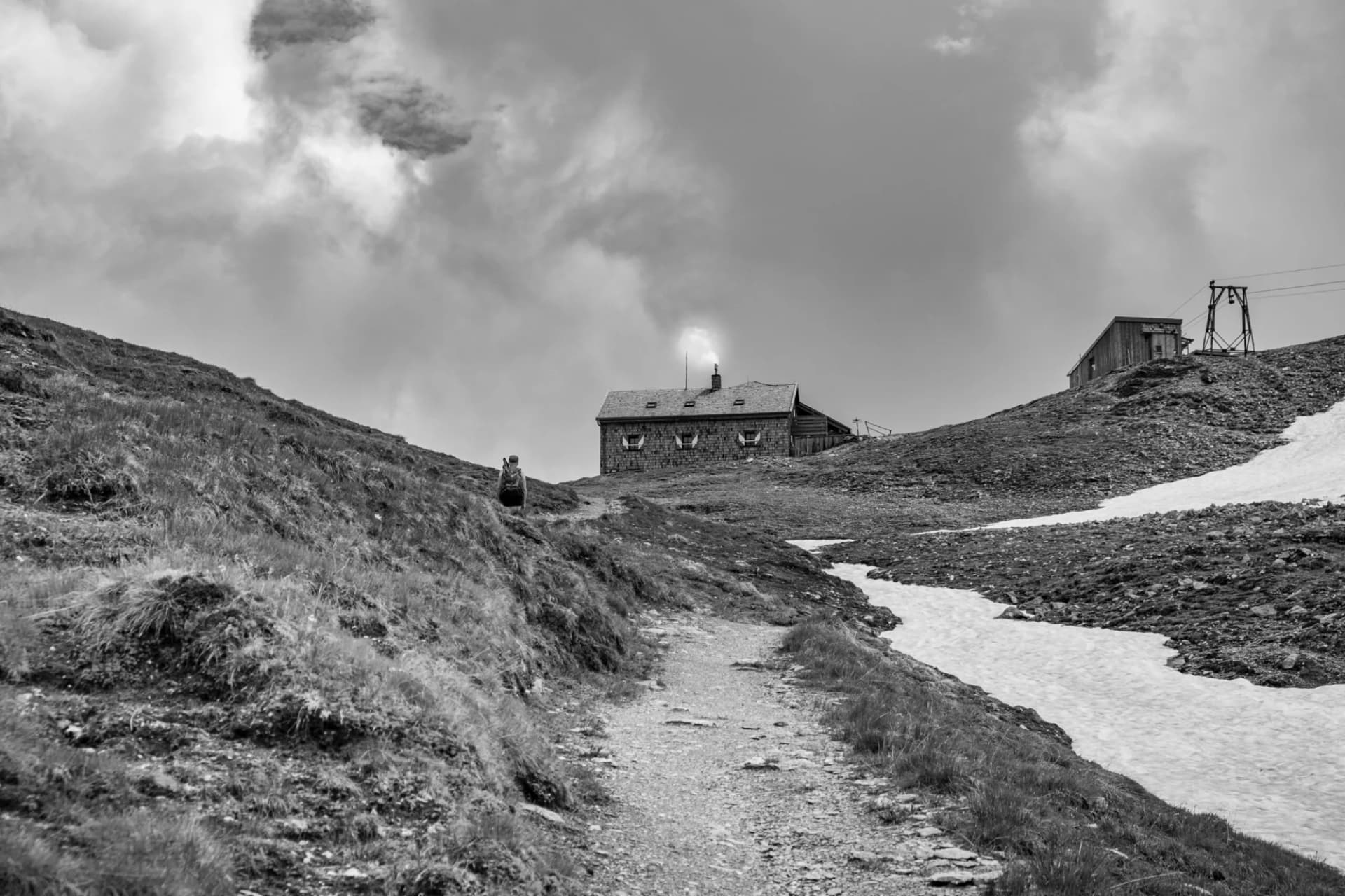 On the way to the Glorerhütte in the Großglockner area