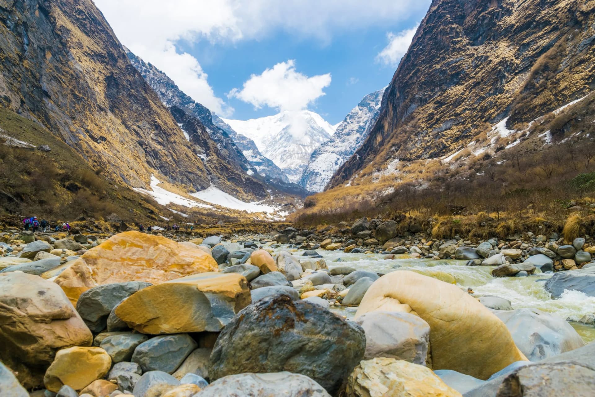 On the way from Deurali to Annapurna Base Camp, Nepal