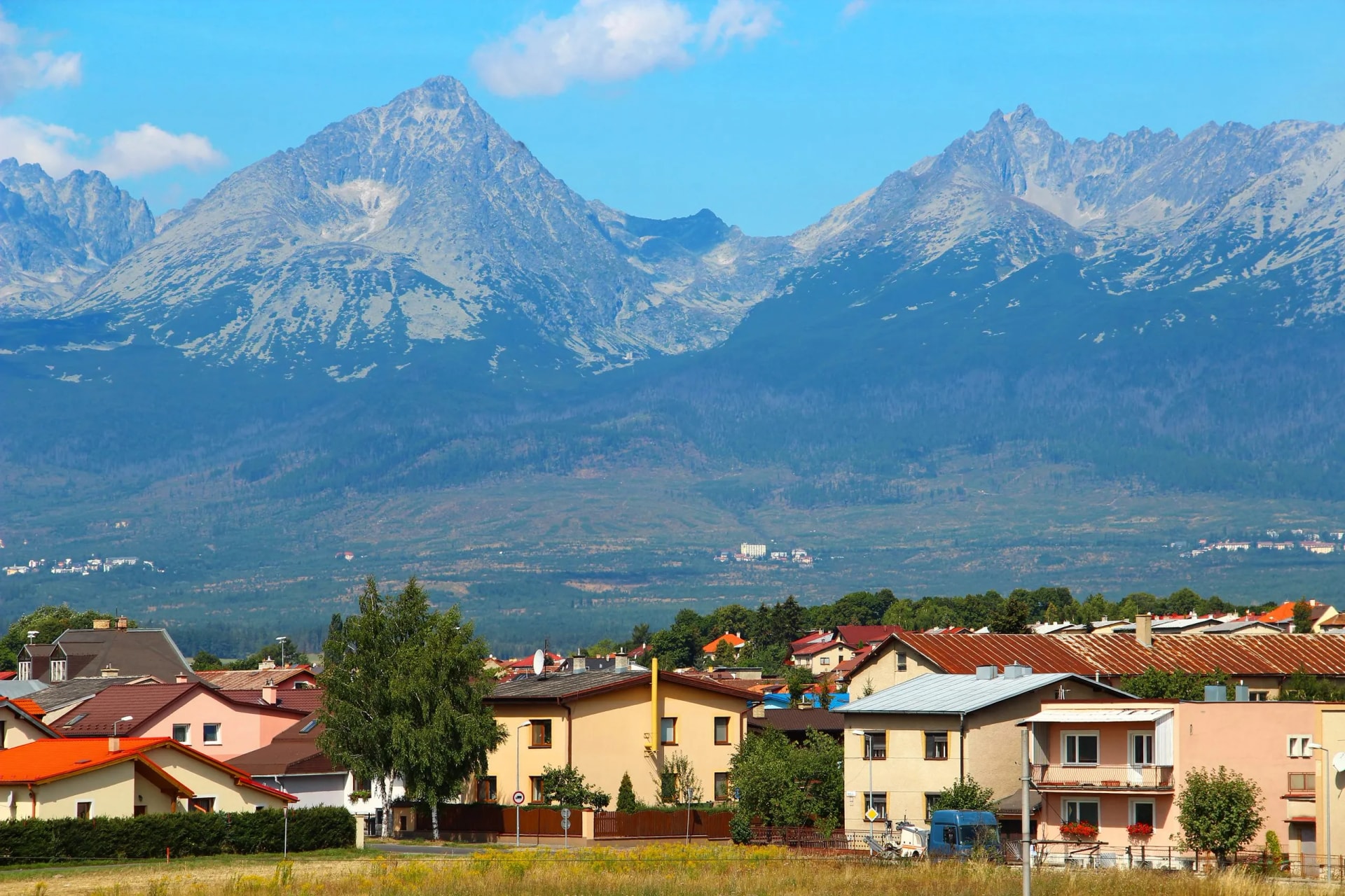 Poprad and High Tatras mountains, Slovakia