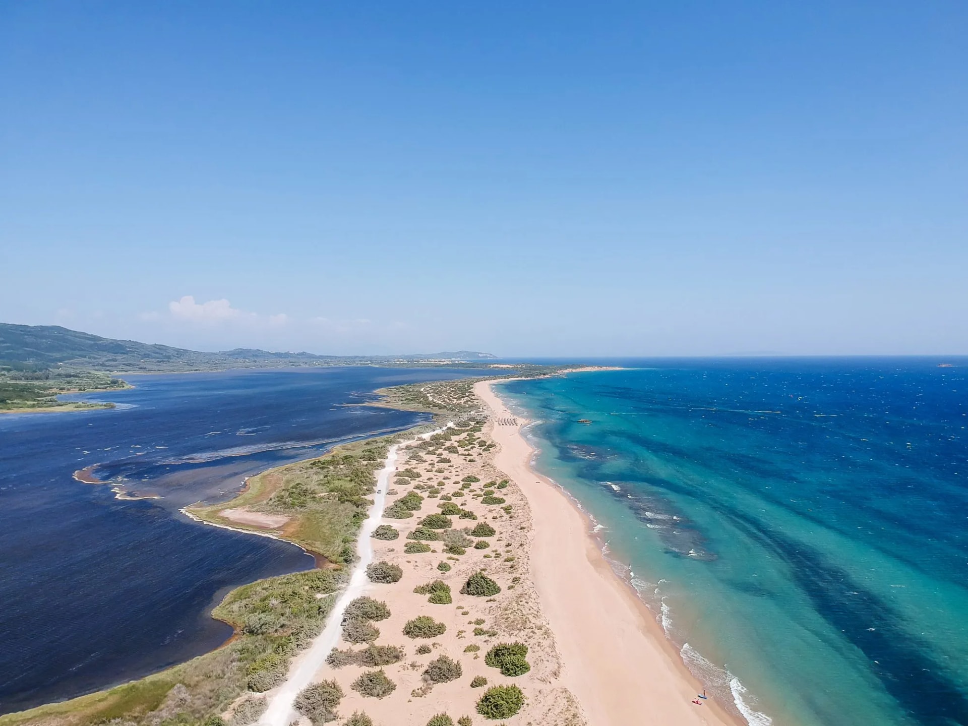 Korission Lake is a lagoon near the sea in the island of Corfu (Kerkira), in the Mediterranean Sea or Ionic sea in Greece.