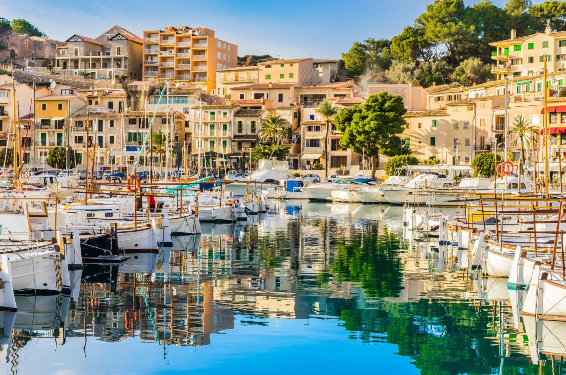 View of port Soller coast