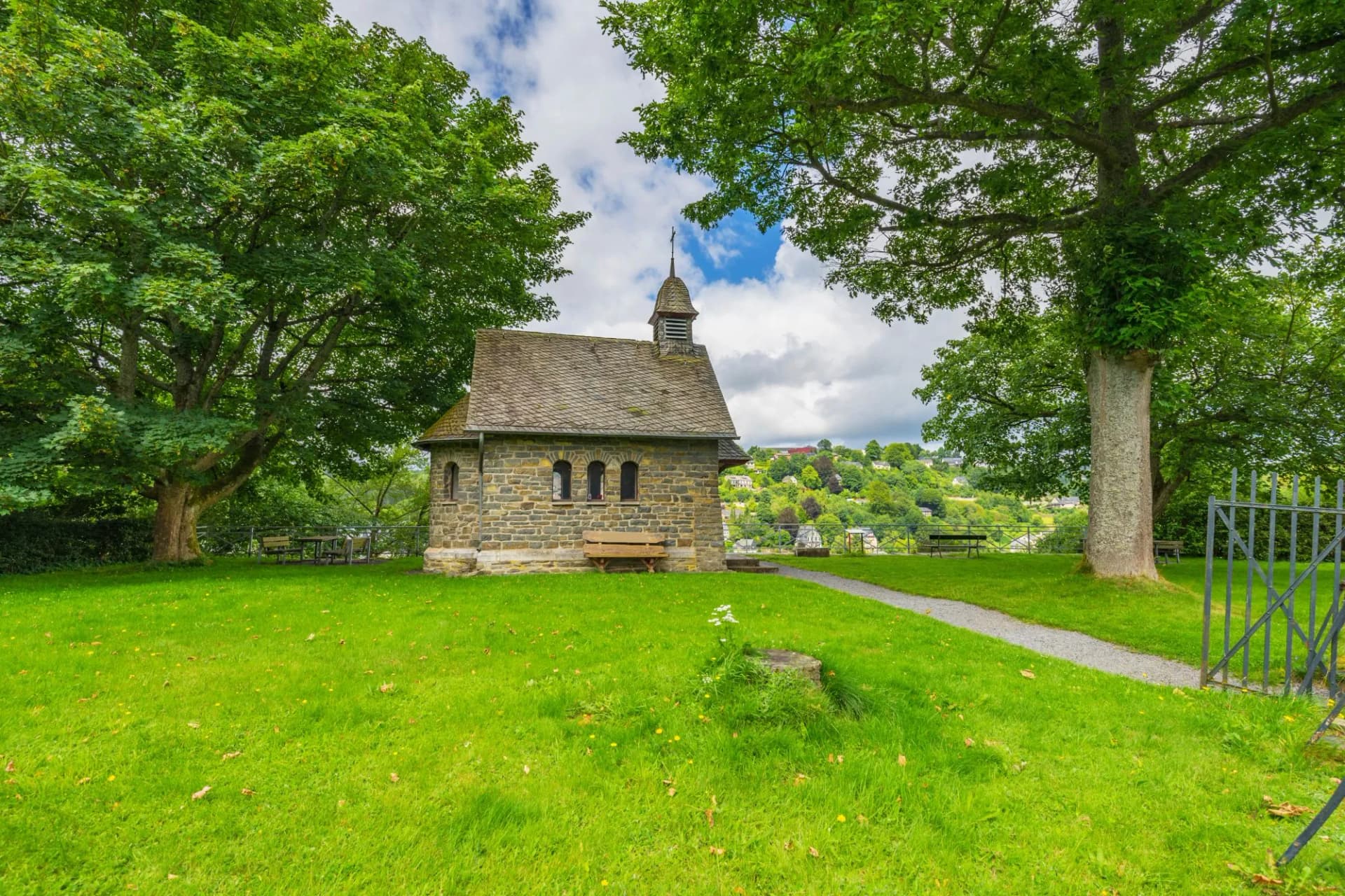 Hikers Rest on Kierberg in Monschau
