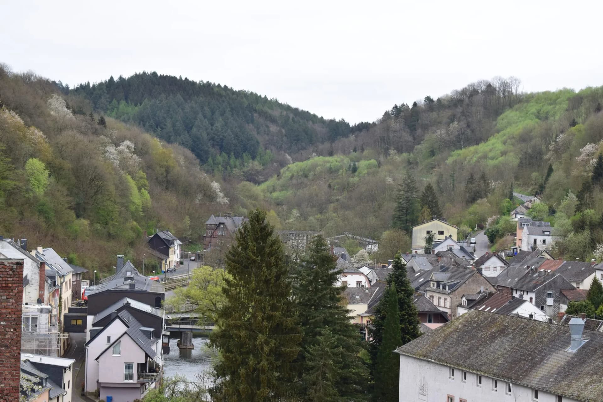 Kyllburg in Germany during early spring