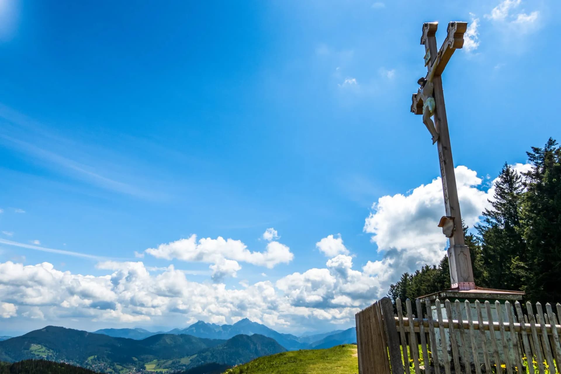 view at the gindelalmschneid - bavaria