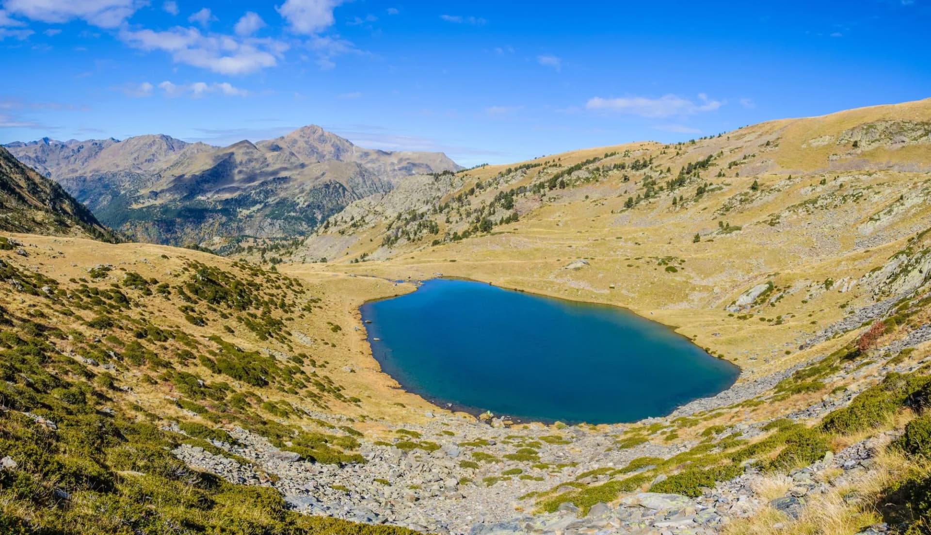 The Estanyo Lake in the Valley of Estanyo River, Andorra