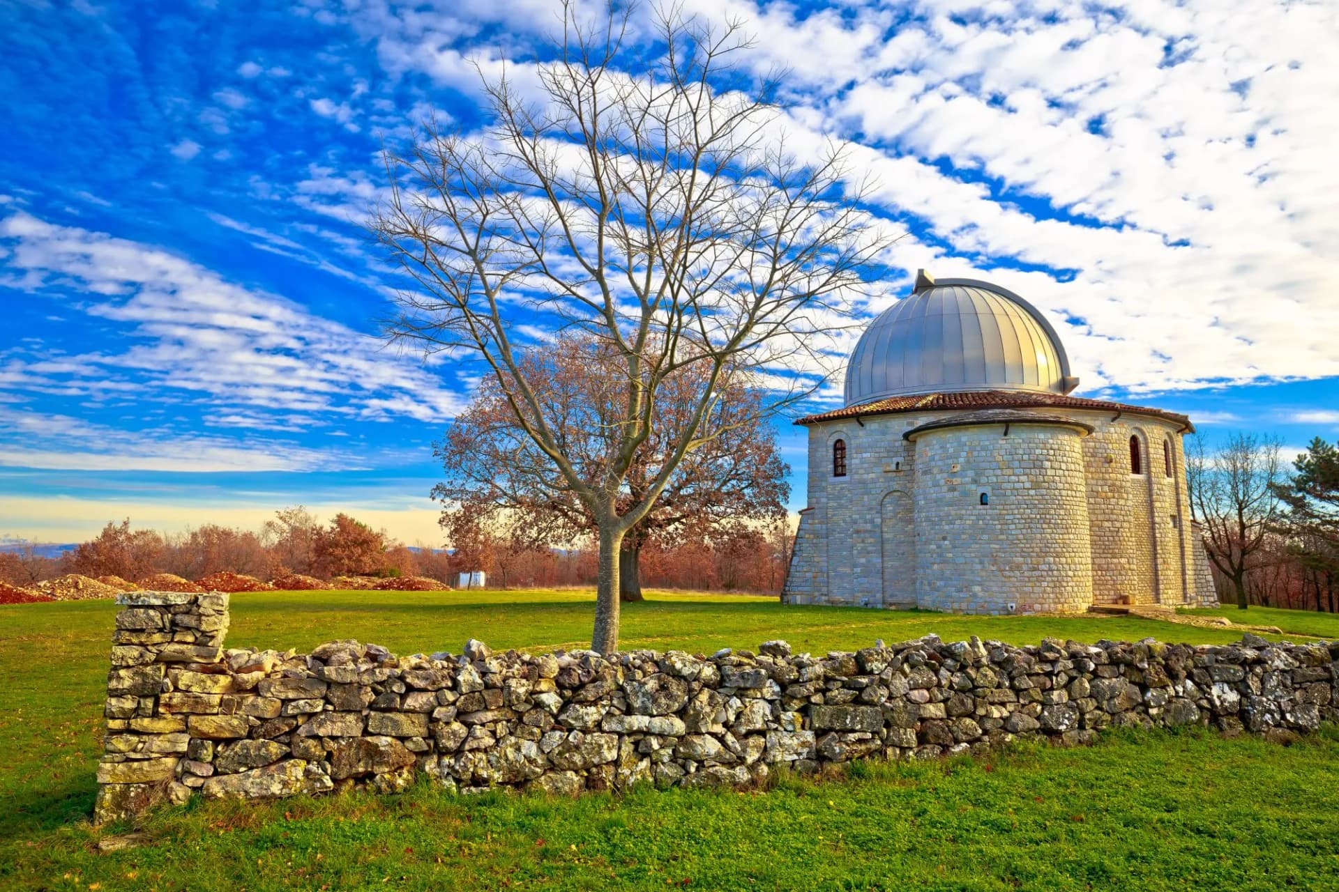 Star observatory of Visnjan on istrian hill view