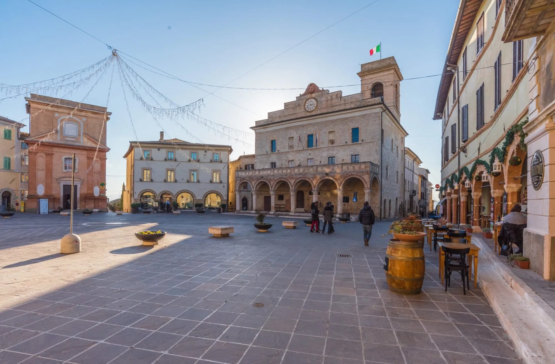 Montefalco (Italy) - The nice medieval town of Montefalco, a little city on the hill in province of Perugia, Umbria region, central Italy. Here the historic center.