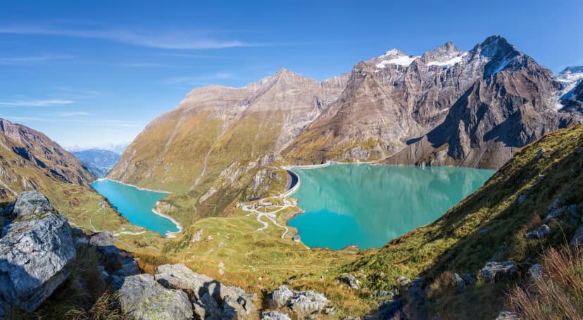 High Mountain Reservoirs at Kaprun, Salzburg, Austria
