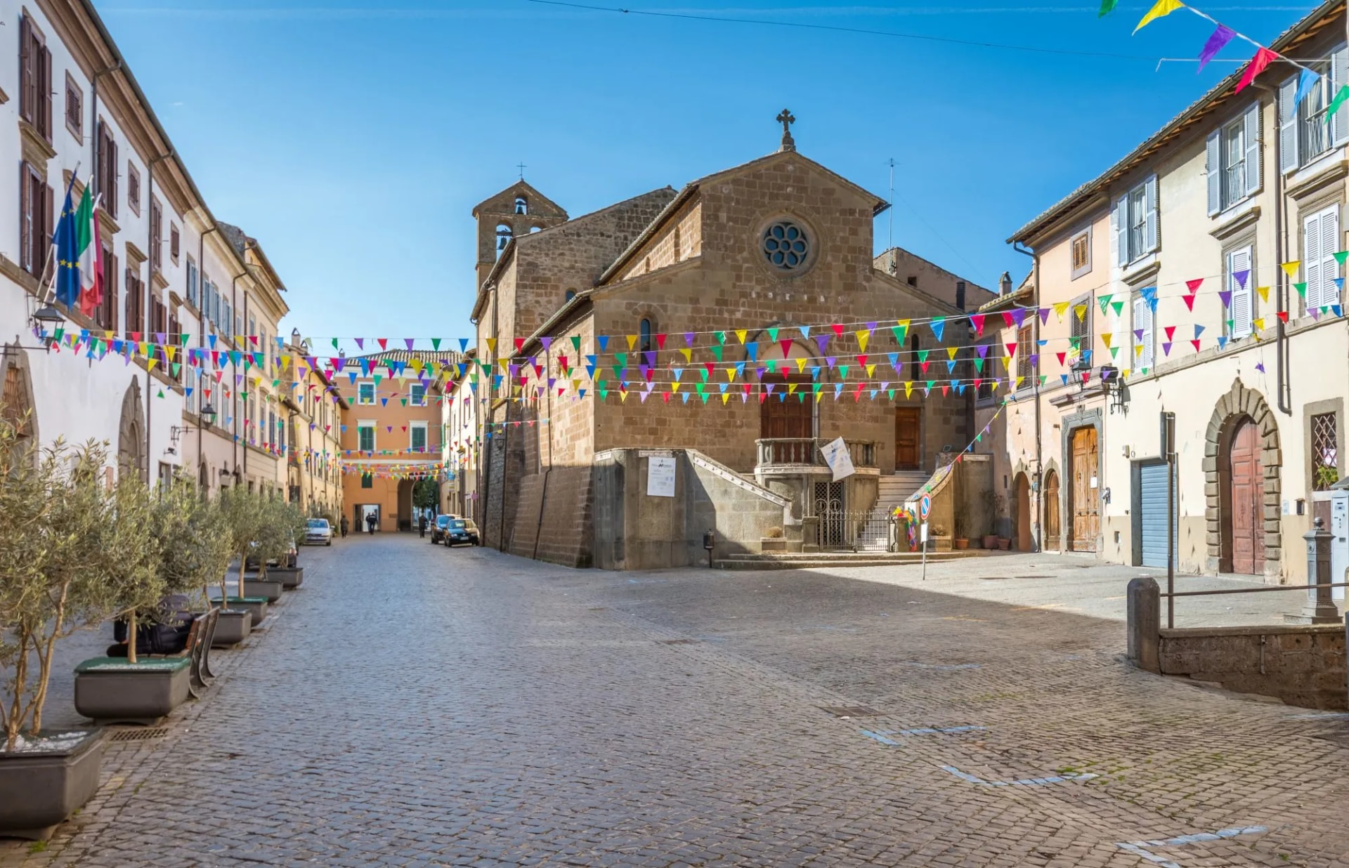 Scenic sight in Capranica, Viterbo Province, Lazio, central Italy