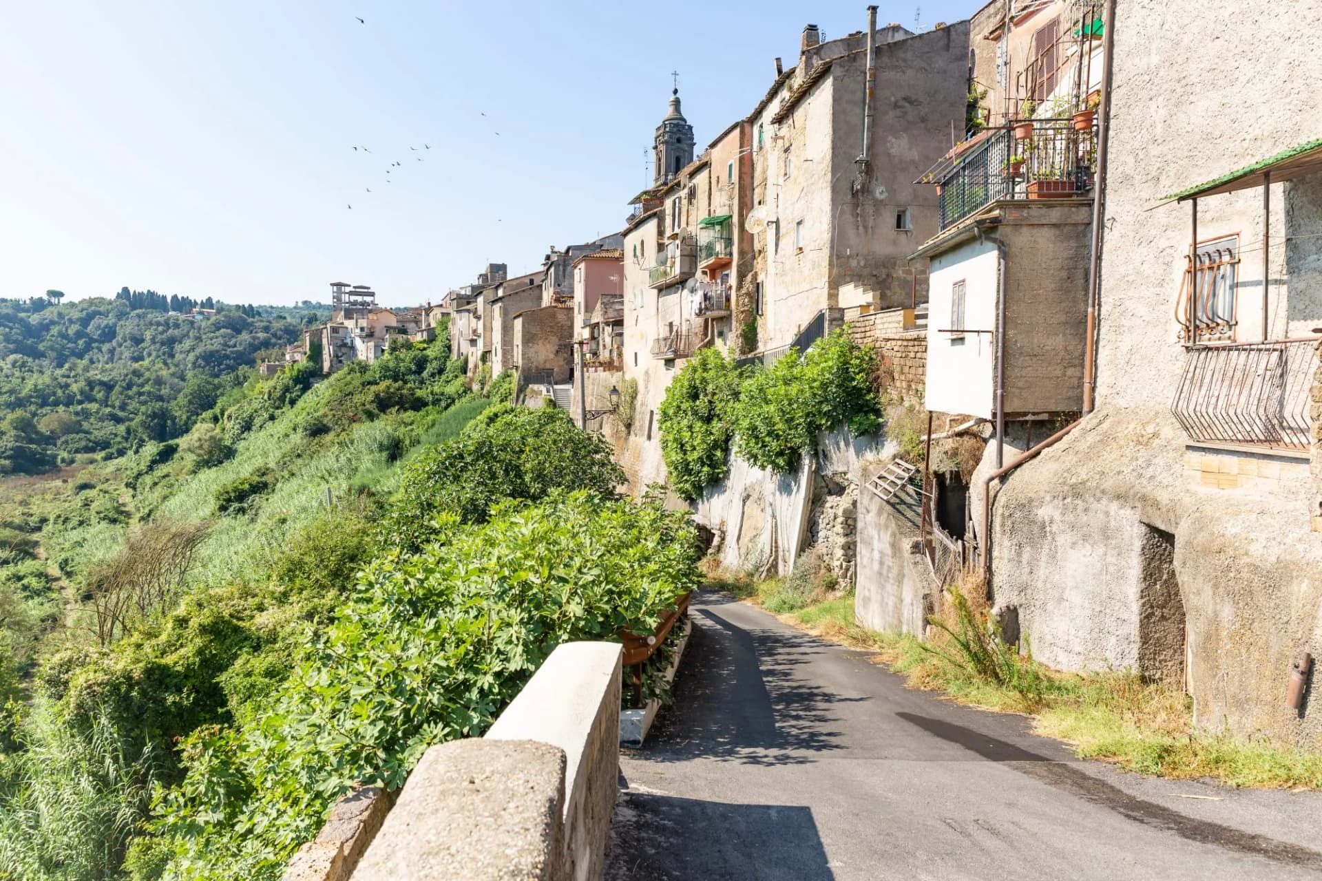 a view of Campagnano di Roma town, Metropolitan City of Rome, Lazio, Italy