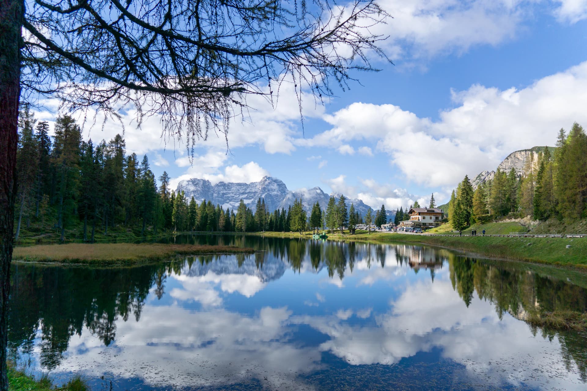 Lake Antorno or Lago D'Antorno, Dolomites, Italy