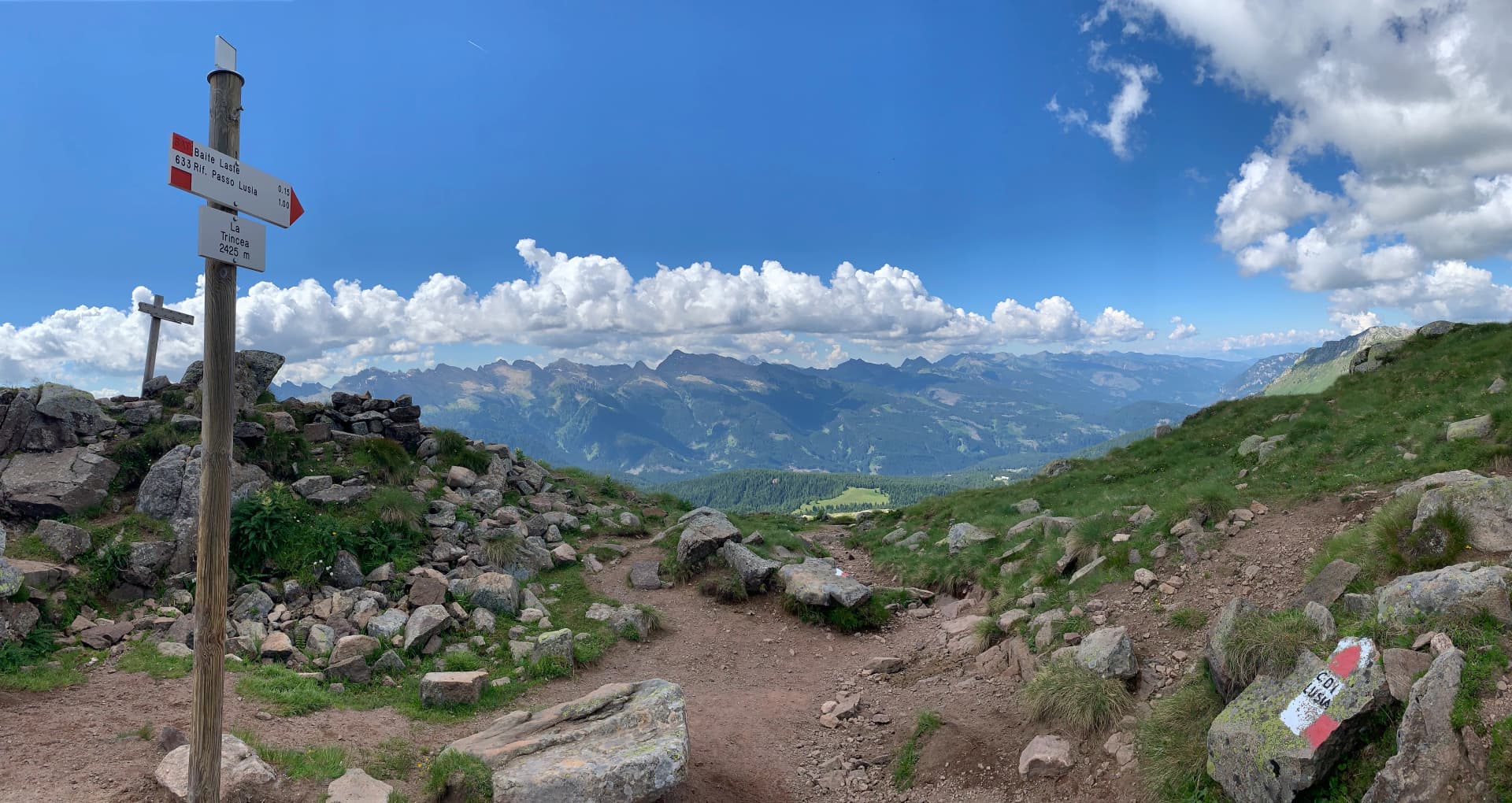 La Trincea and Dolomiltes landscape a mountain range in northeastern Italy