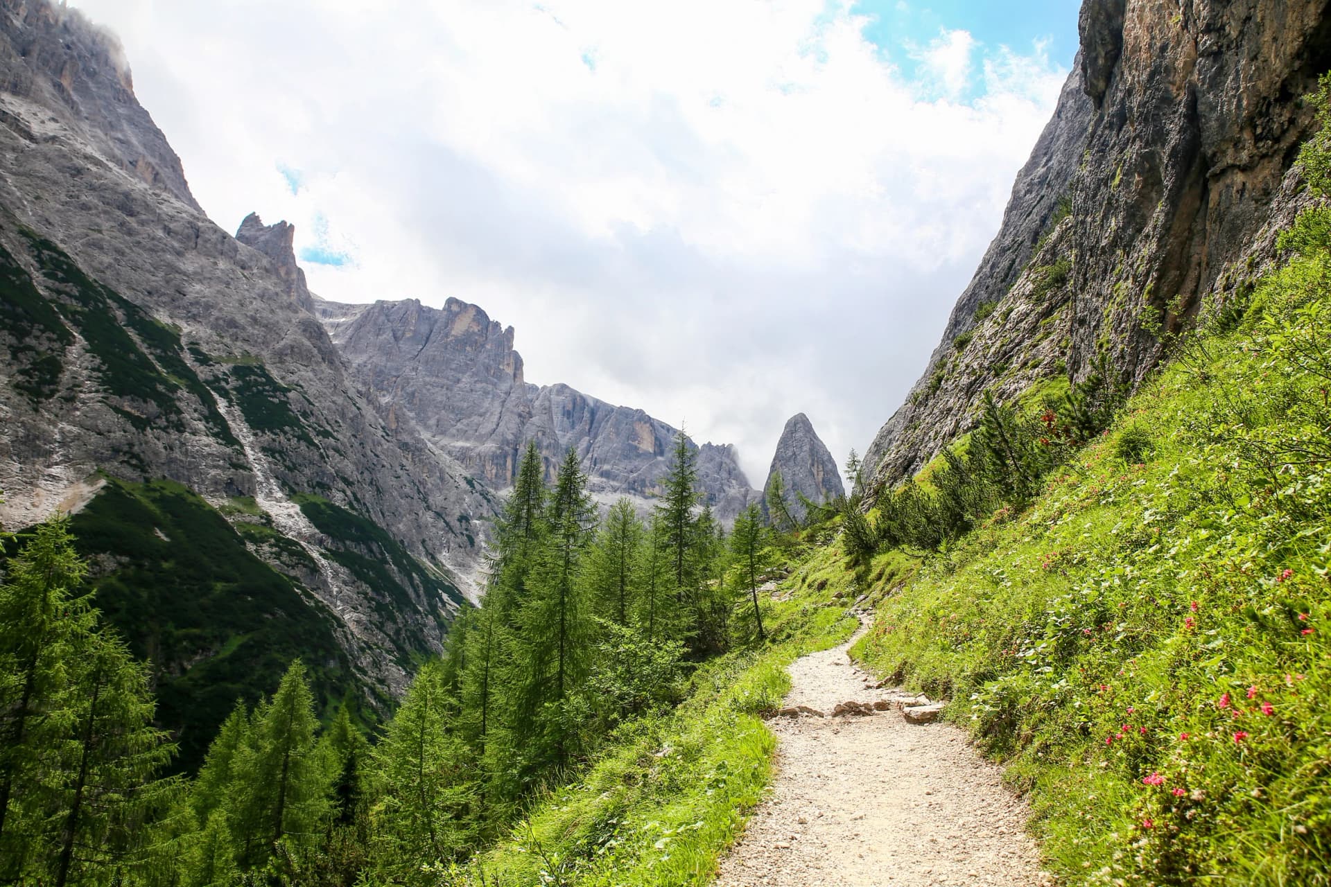hiking to rifugio comici - peak twelve, la lista, croda dei toni, alps, dolomites, Italy
