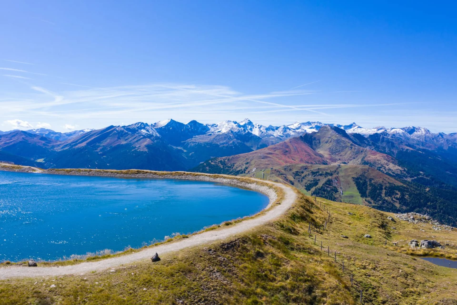 Aineck peak Storage Lake at Katschberg