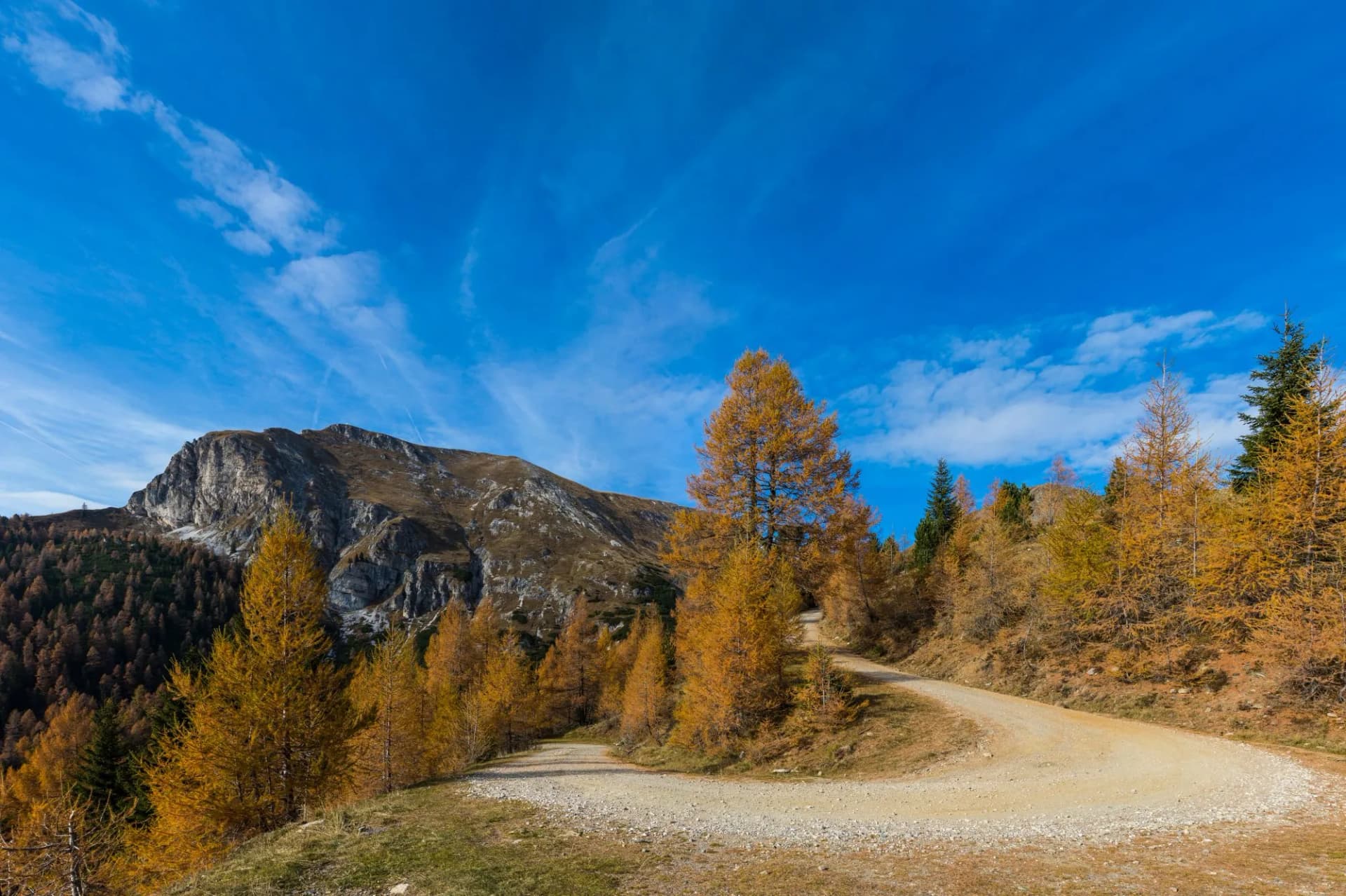 Colorful Nocky Mountains Autumn Panorama View To Predigerstuhl 2.160m In Carinthia Austria
