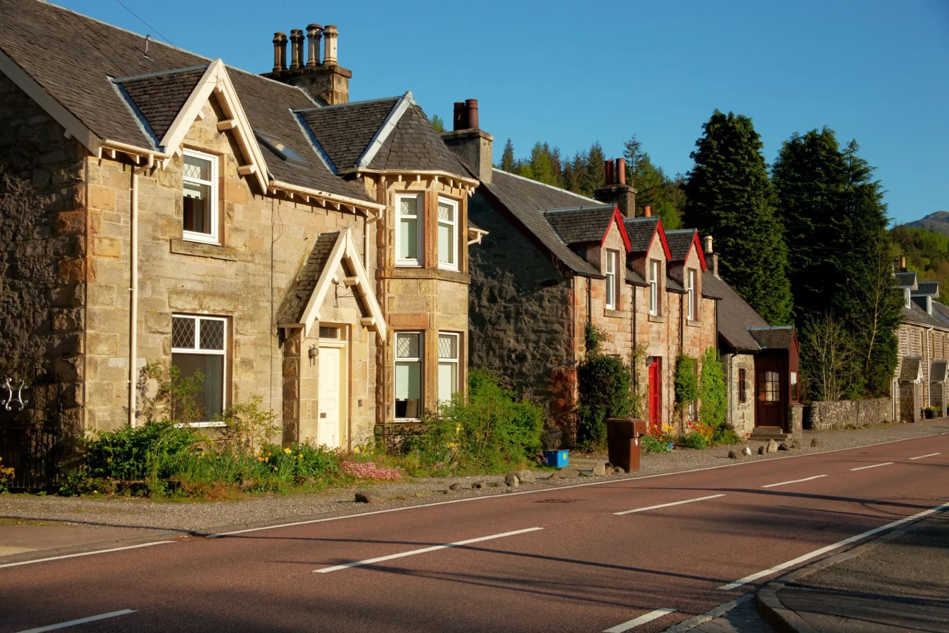 Spring evening in Strathyre, Scotland, UK.