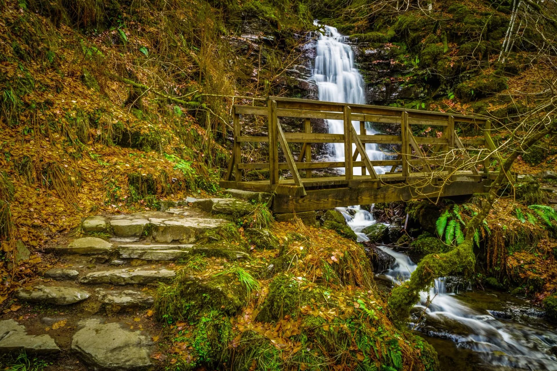 Waterfall Crossing at Birks of Aberfeldy