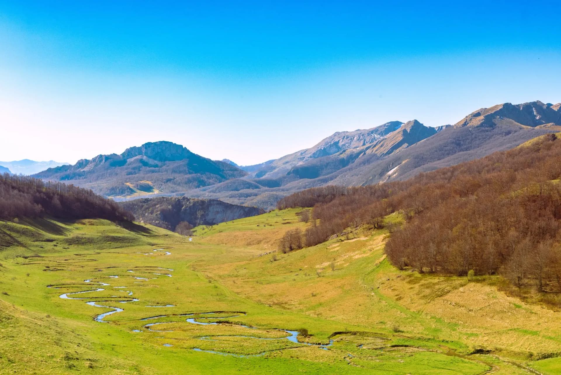 Cold creek (Studeni potok) is small curved river near by village Umoljani on Bjelasnica Mountain.