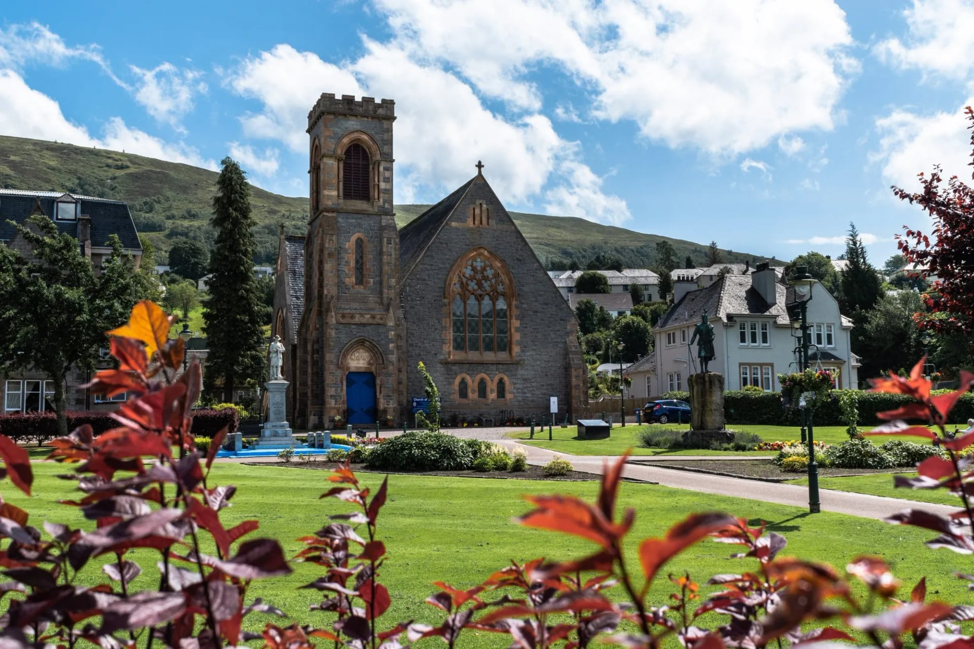 Duncansburgh kerk en tuinen in Fort William