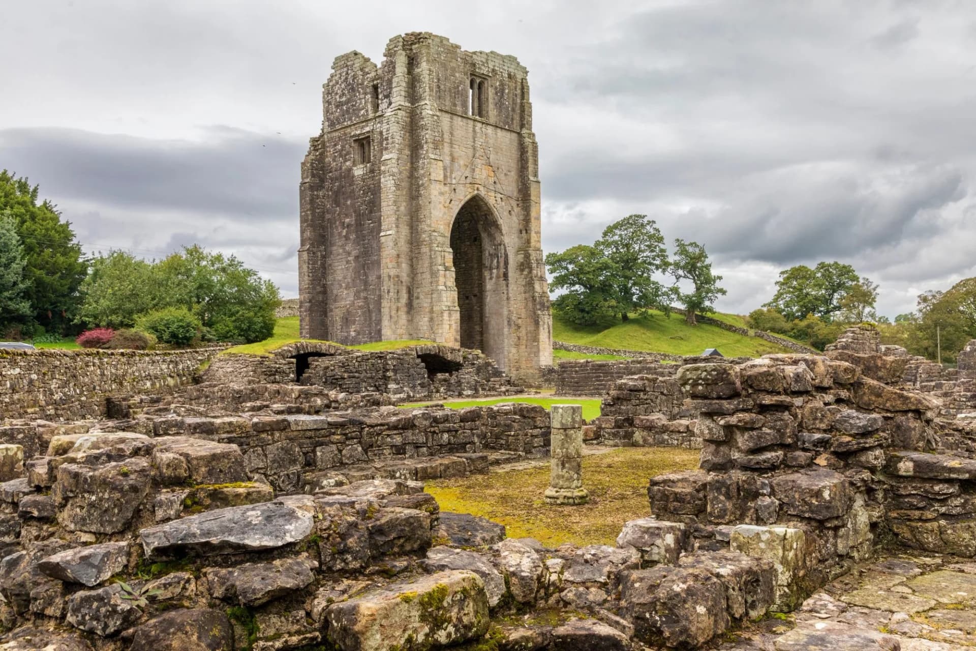 Europe, United Kingdom, England, Cumbria, formerly Westmorland. Shap Rural. Shap Abbey, Abbey of St Mary Magdalen.