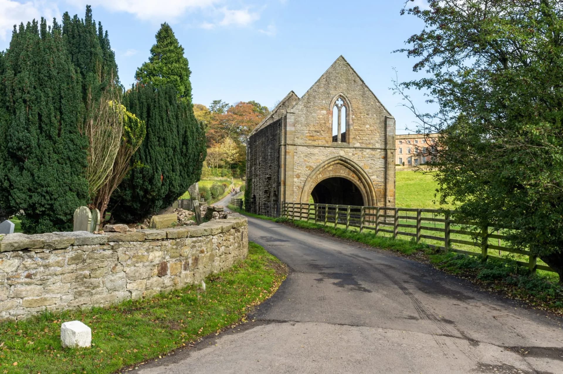 Easby Abbey Gatehouse in North Yorkshire, England