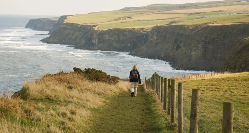 Coastal walking in North Yorkshire