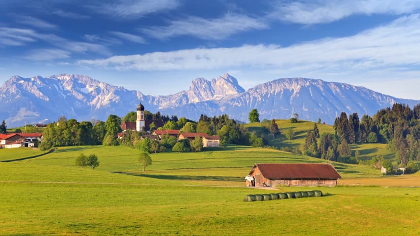 Bavarian landscape, Germany