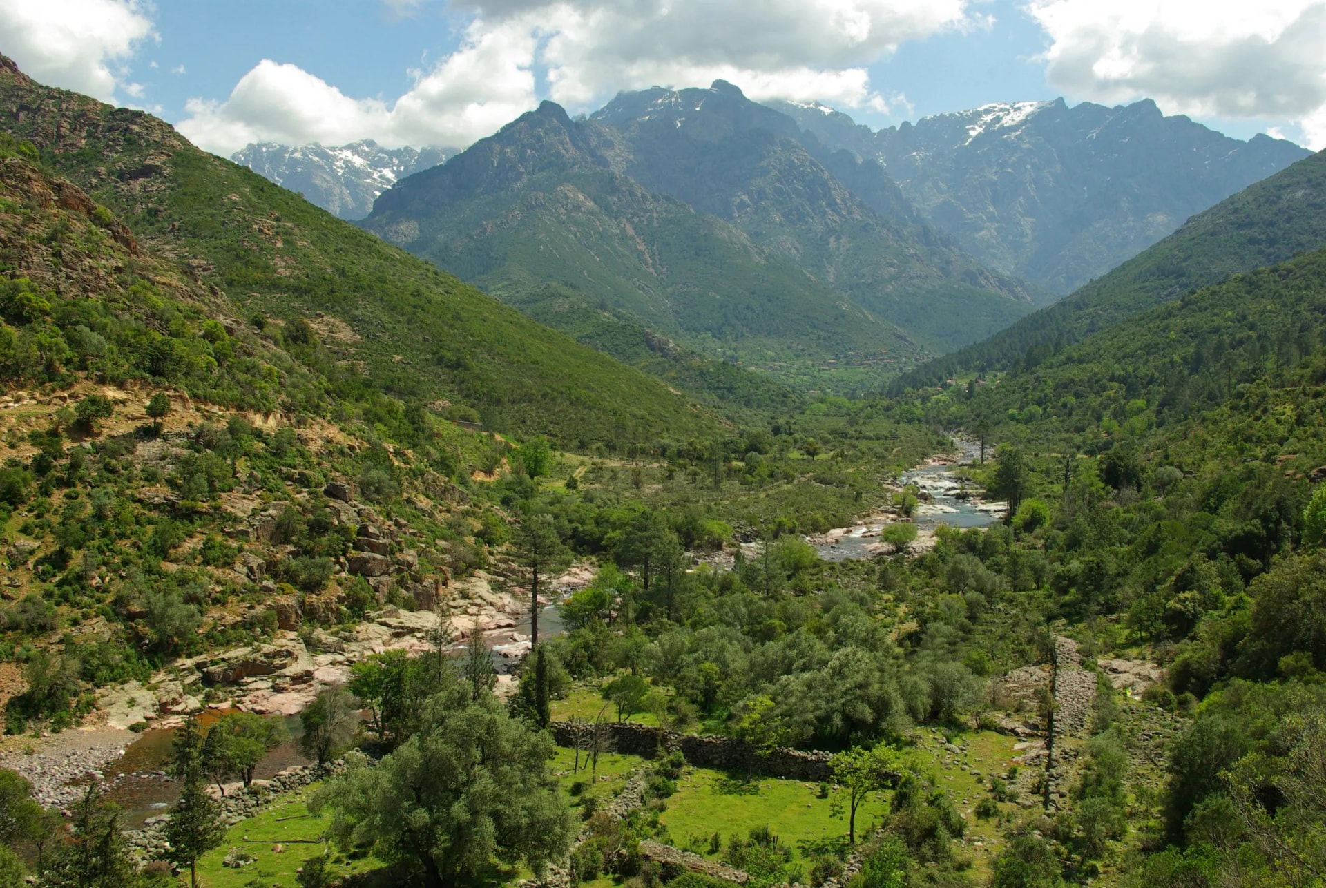 view of hills corsica