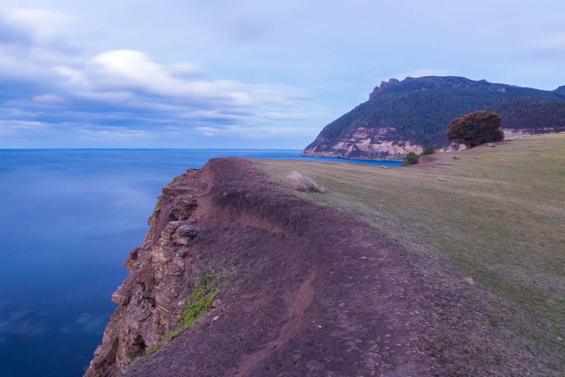 Maria Island north coast from the Fossil Cliffs