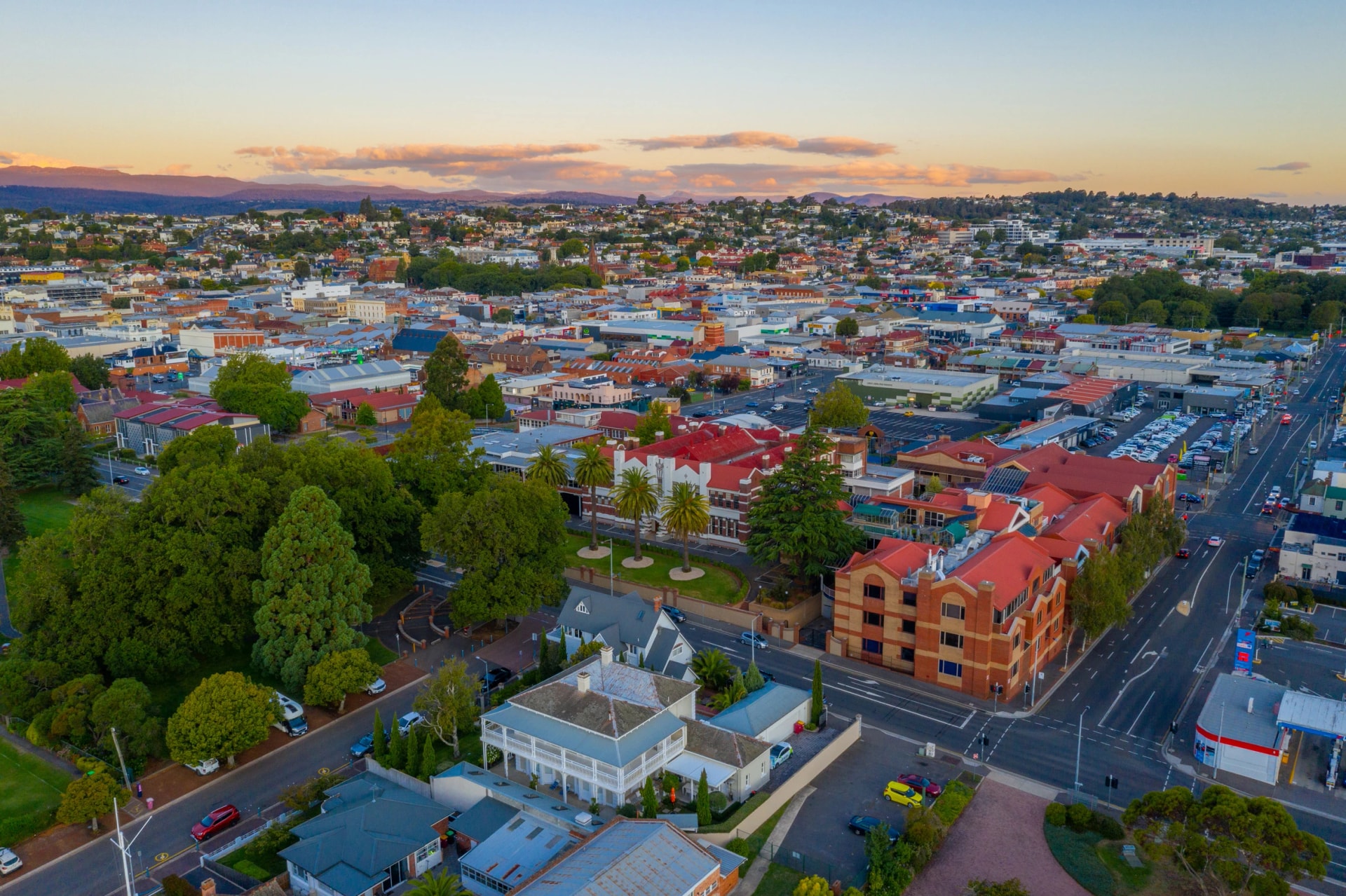 Launceston from above