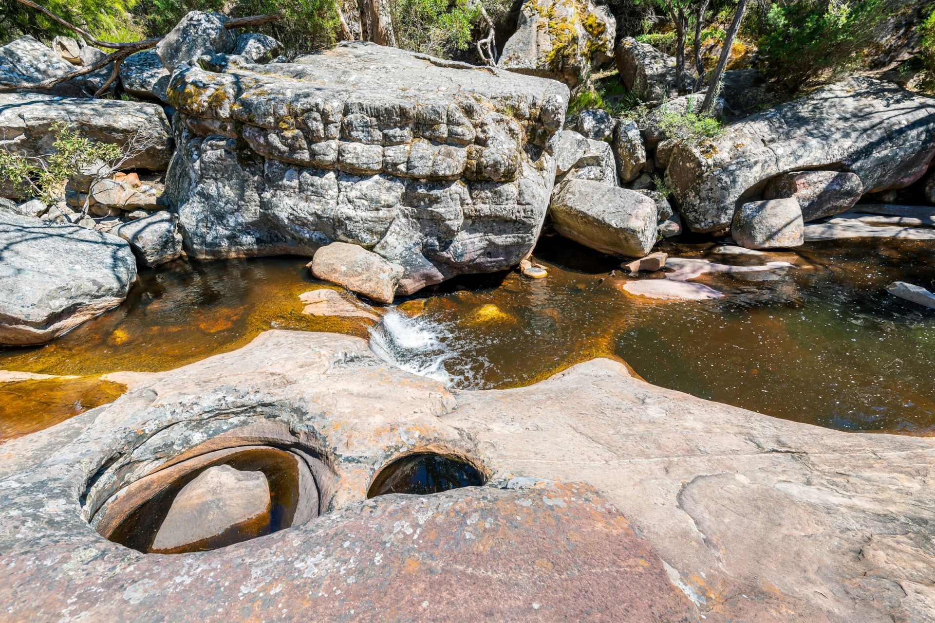 Rock pools at Venus Baths