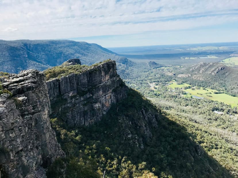 Sandstone cliffs in the Grampians